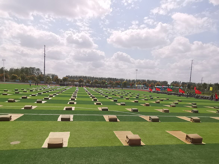 宿州工业学校新生军训汇演暨总结表彰大会圆满成功(图8)