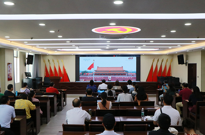 举国同庆,共庆党的百年华诞 ——宿州工业学校全体党员收看庆祝中国共产党成立一百周年大会(图2)