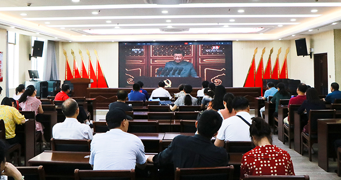举国同庆,共庆党的百年华诞 ——宿州工业学校全体党员收看庆祝中国共产党成立一百周年大会(图3)